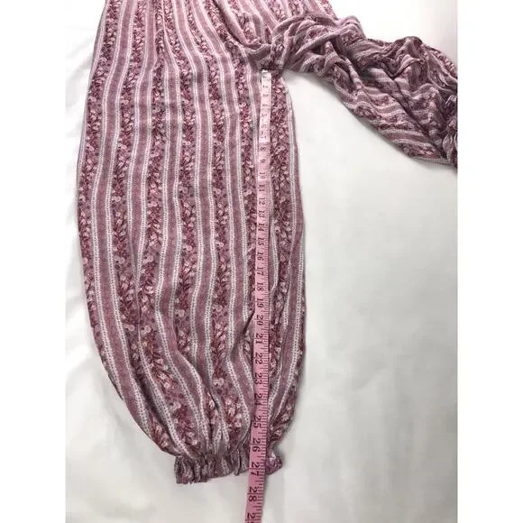 Intimately Free People Rule The World Jumpsuit Pink Purple Small Boho Oversized - Picture 12 of 13